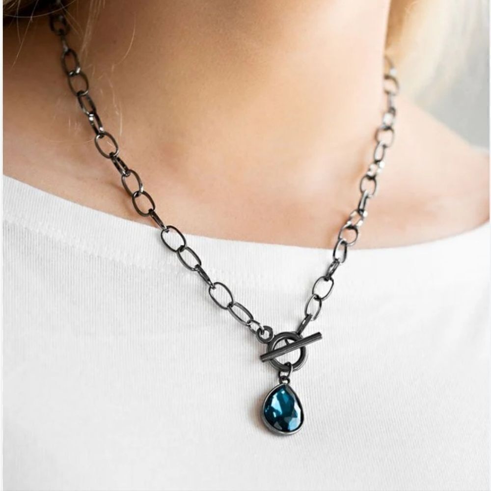 Paparazzi Necklace ~ So Sorority - Blue